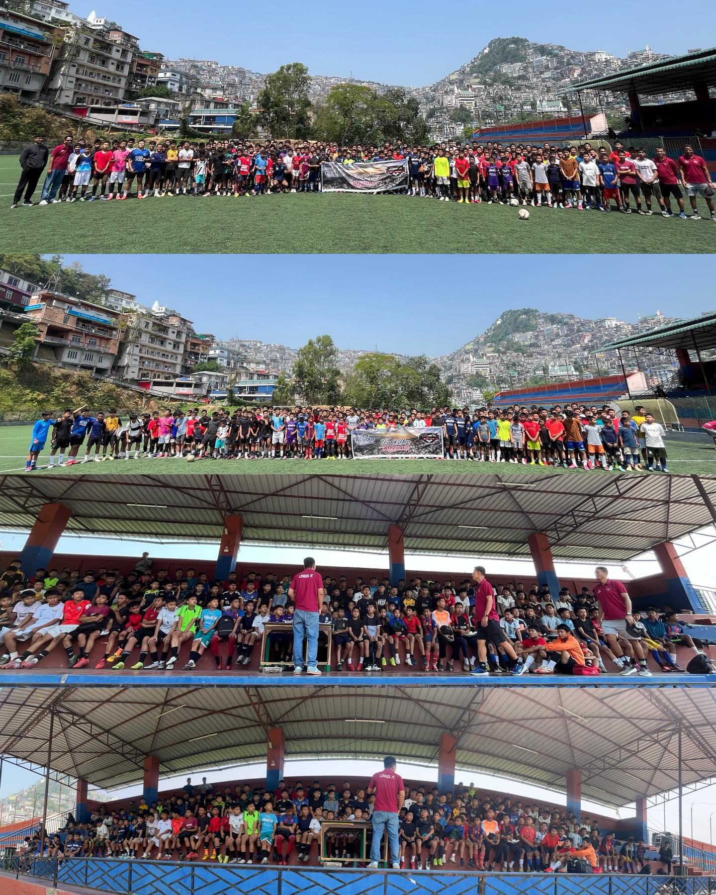 200+ players at Lenruol Football Academy Aizawl trials